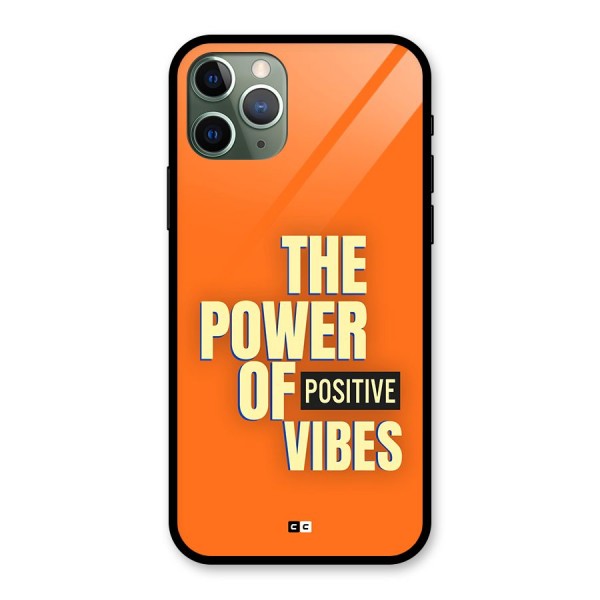 Upbeat Vibes Glass Back Case for iPhone 11 Pro