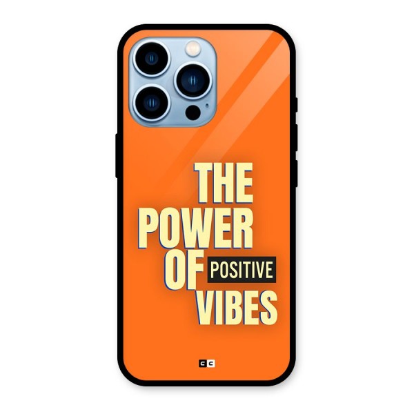 Upbeat Vibes Glass Back Case for iPhone 13 Pro