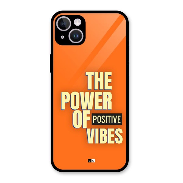 Upbeat Vibes Glass Back Case for iPhone 14 Plus