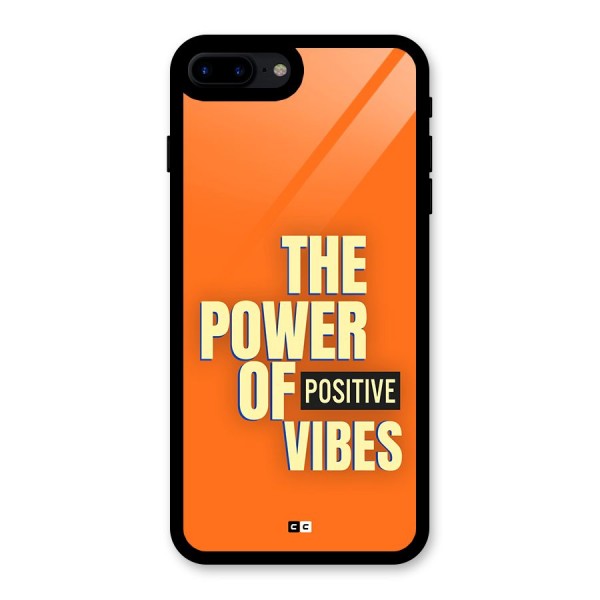 Upbeat Vibes Glass Back Case for iPhone 7 Plus