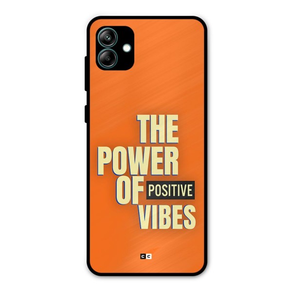 Upbeat Vibes Metal Back Case for Galaxy A04