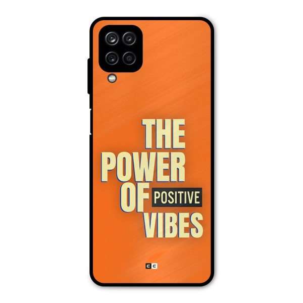 Upbeat Vibes Metal Back Case for Galaxy A12