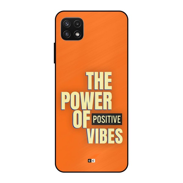 Upbeat Vibes Metal Back Case for Galaxy A22 5G