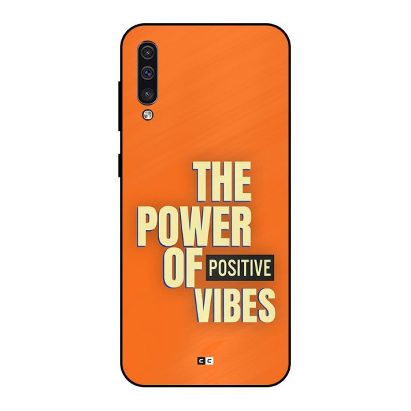 Upbeat Vibes Metal Back Case for Galaxy A30s