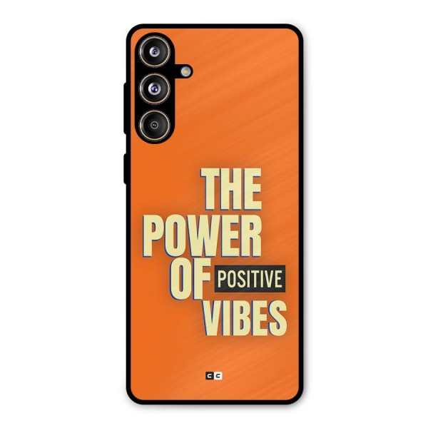 Upbeat Vibes Metal Back Case for Galaxy F55