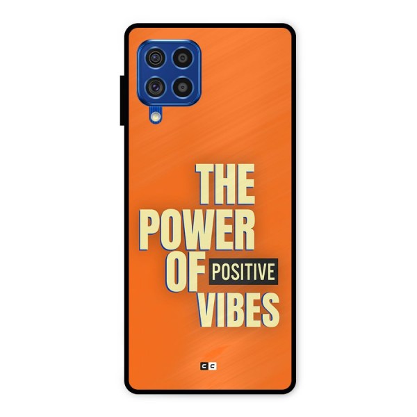 Upbeat Vibes Metal Back Case for Galaxy F62