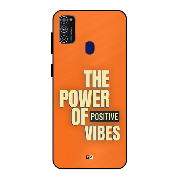 Upbeat Vibes Metal Back Case for Galaxy M21