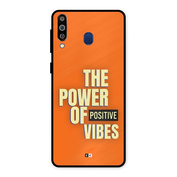 Upbeat Vibes Metal Back Case for Galaxy M30