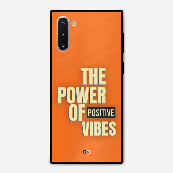 Upbeat Vibes Metal Back Case for Galaxy Note 10