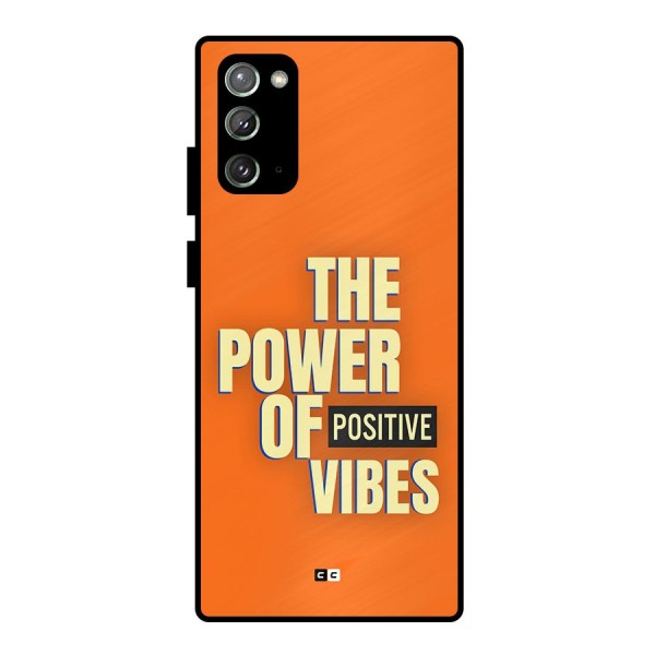 Upbeat Vibes Metal Back Case for Galaxy Note 20