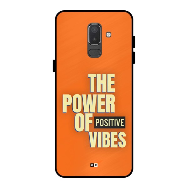 Upbeat Vibes Metal Back Case for Galaxy On8 (2018)