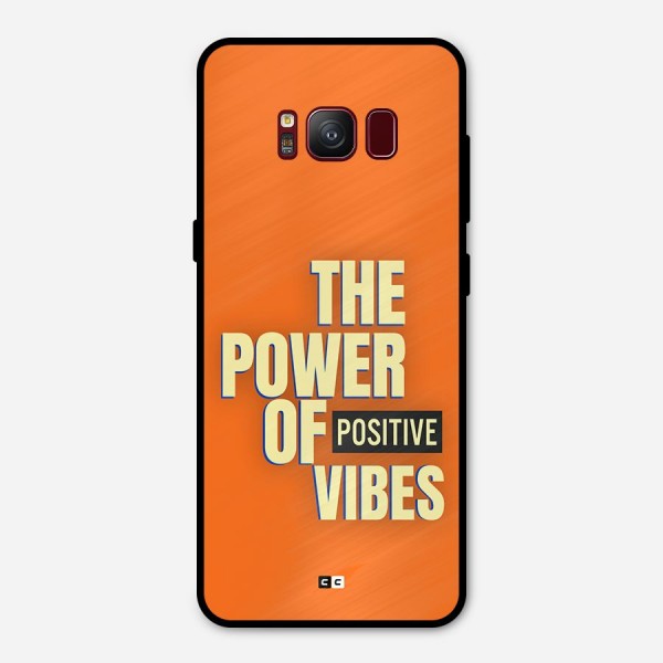 Upbeat Vibes Metal Back Case for Galaxy S8