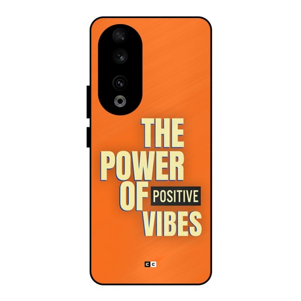 Upbeat Vibes Metal Back Case for Honor 90