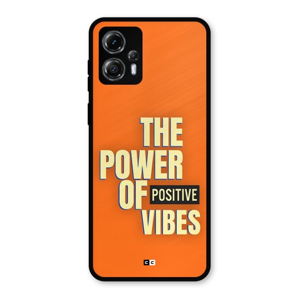 Upbeat Vibes Metal Back Case for Moto G13