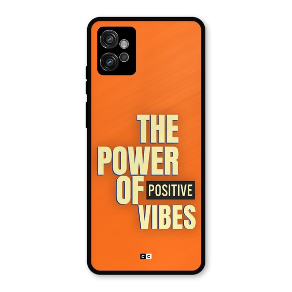 Upbeat Vibes Metal Back Case for Moto G32