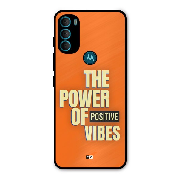 Upbeat Vibes Metal Back Case for Moto G71 5G