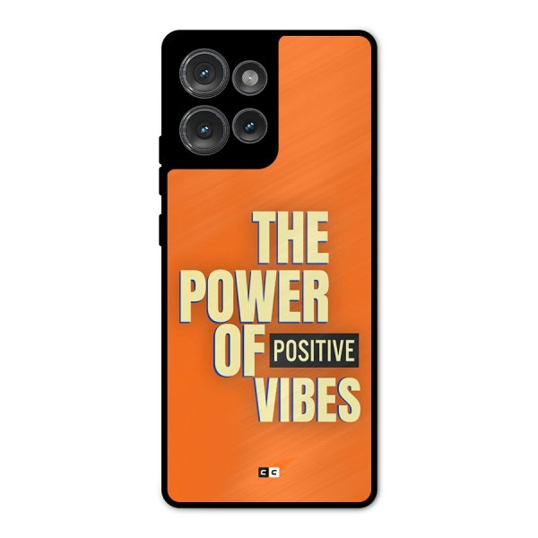 Upbeat Vibes Metal Back Case for Motorola Edge 50