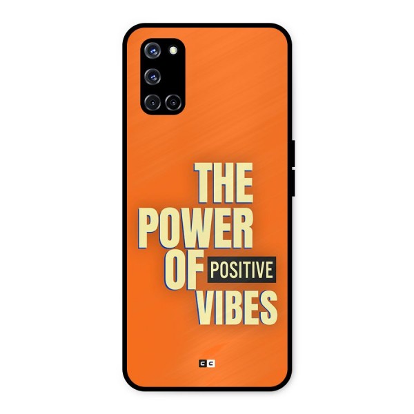 Upbeat Vibes Metal Back Case for Oppo A52