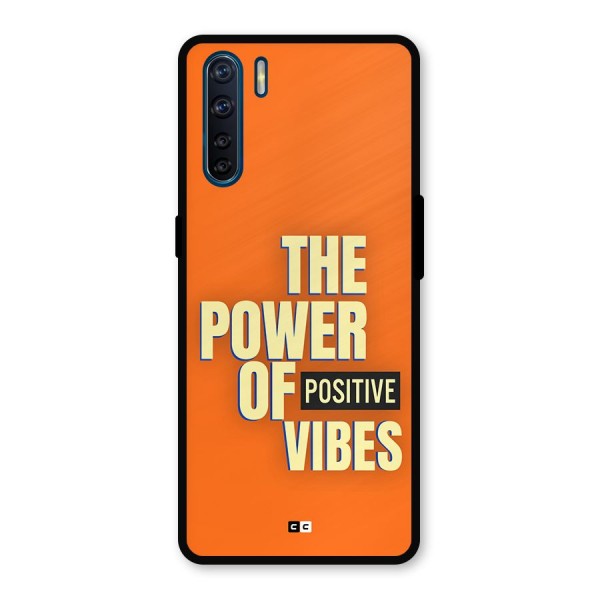 Upbeat Vibes Metal Back Case for Oppo F15