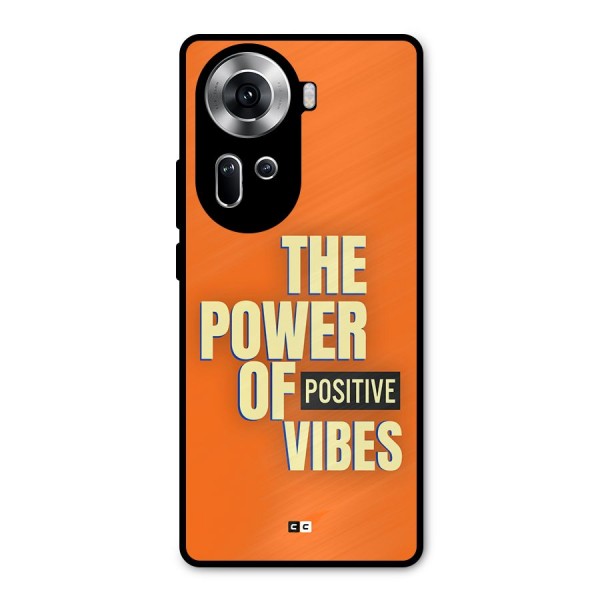 Upbeat Vibes Metal Back Case for Oppo Reno11 5G