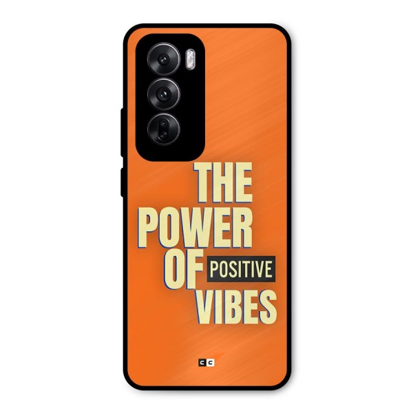 Upbeat Vibes Metal Back Case for Oppo Reno12