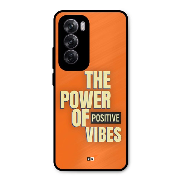 Upbeat Vibes Metal Back Case for Oppo Reno12 Pro