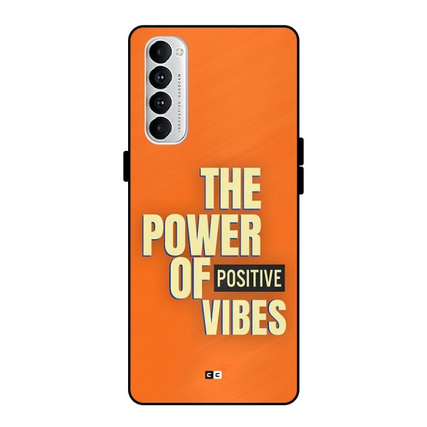 Upbeat Vibes Metal Back Case for Oppo Reno4 Pro