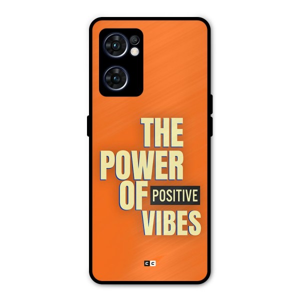 Upbeat Vibes Metal Back Case for Oppo Reno7 5G