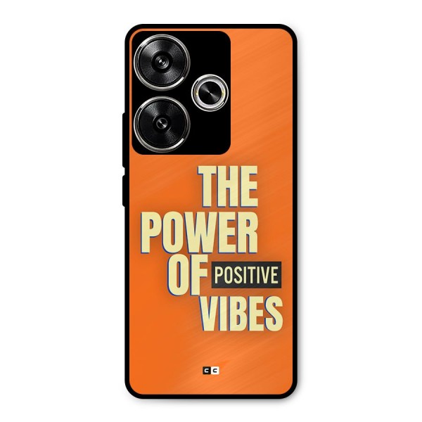 Upbeat Vibes Metal Back Case for Poco F6