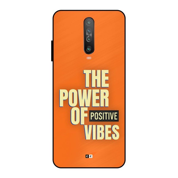 Upbeat Vibes Metal Back Case for Poco X2