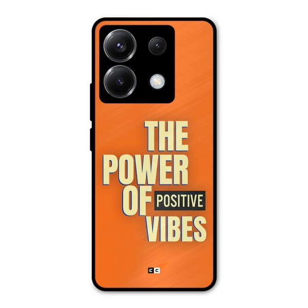 Upbeat Vibes Metal Back Case for Poco X6