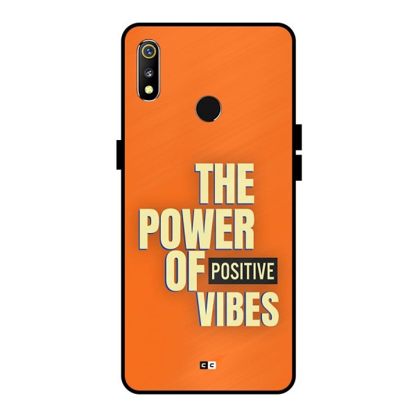 Upbeat Vibes Metal Back Case for Realme 3