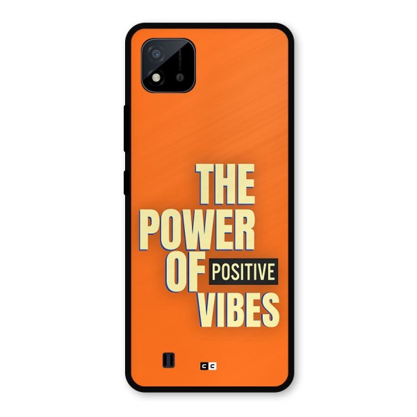 Upbeat Vibes Metal Back Case for Realme C11 2021