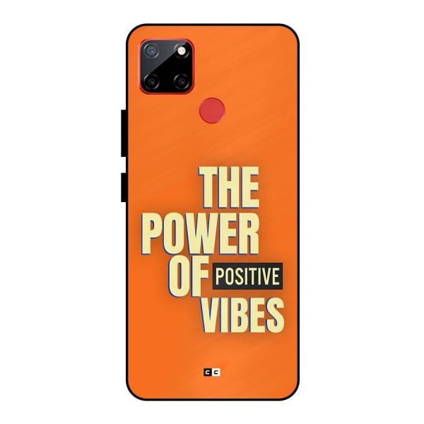 Upbeat Vibes Metal Back Case for Realme C12