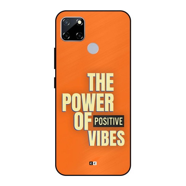 Upbeat Vibes Metal Back Case for Realme Narzo 20