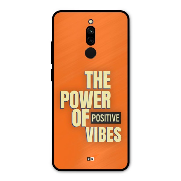 Upbeat Vibes Metal Back Case for Redmi 8