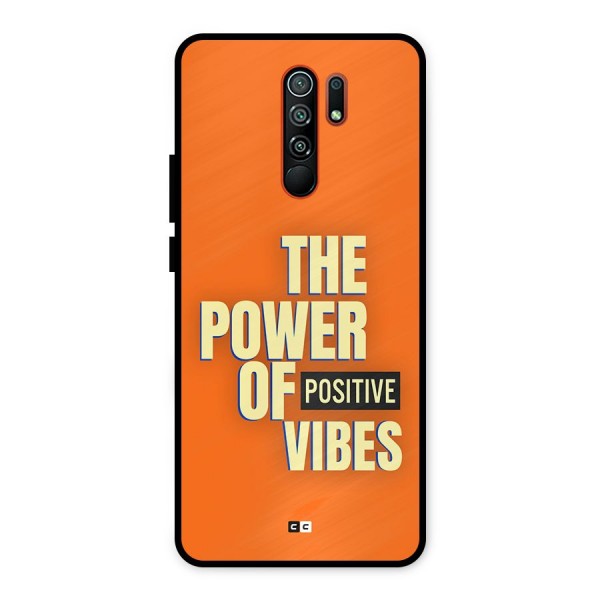 Upbeat Vibes Metal Back Case for Redmi 9 Prime