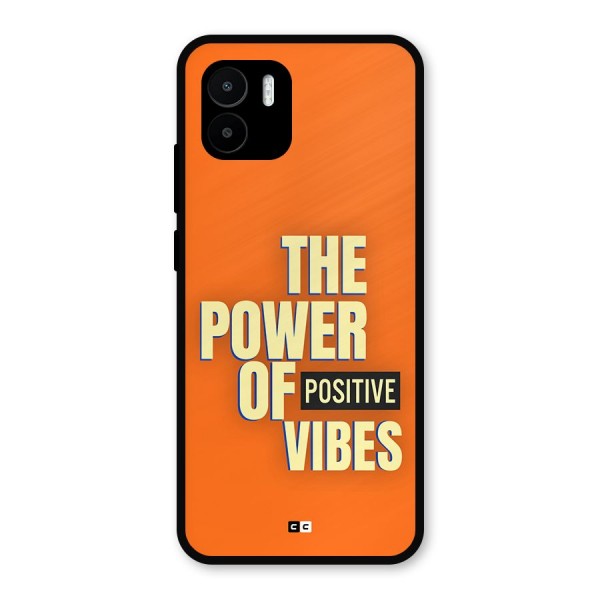 Upbeat Vibes Metal Back Case for Redmi A2