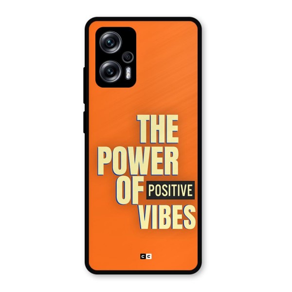 Upbeat Vibes Metal Back Case for Redmi K50i