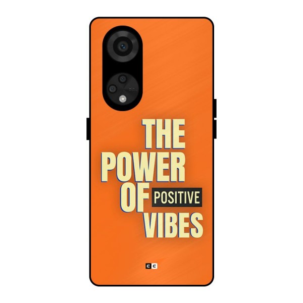 Upbeat Vibes Metal Back Case for Reno8 T 5G