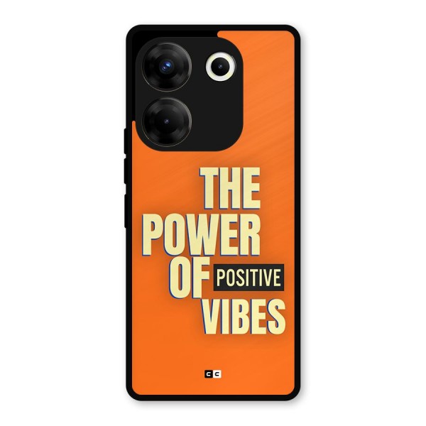 Upbeat Vibes Metal Back Case for Tecno Camon 20