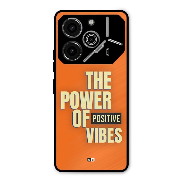 Upbeat Vibes Metal Back Case for Tecno Pova 6 Pro