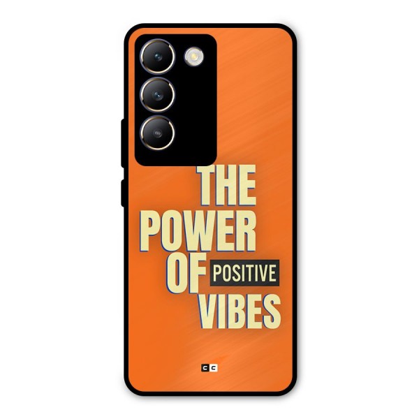 Upbeat Vibes Metal Back Case for Vivo T3 5G