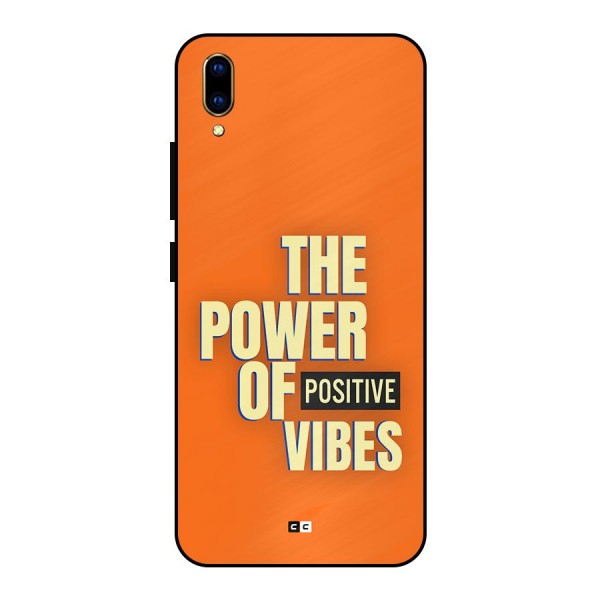 Upbeat Vibes Metal Back Case for Vivo V11 Pro