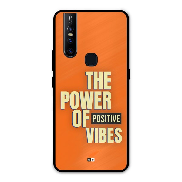 Upbeat Vibes Metal Back Case for Vivo V15