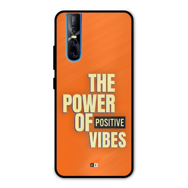 Upbeat Vibes Metal Back Case for Vivo V15 Pro