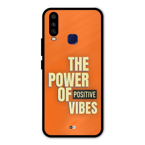 Upbeat Vibes Metal Back Case for Vivo V17