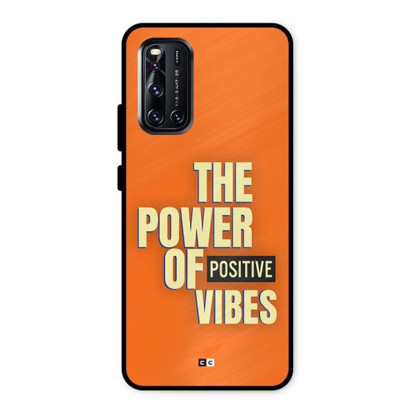 Upbeat Vibes Metal Back Case for Vivo V19