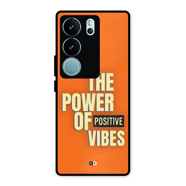 Upbeat Vibes Metal Back Case for Vivo V29