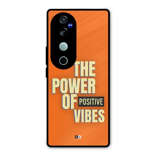 Upbeat Vibes Metal Back Case for Vivo V40